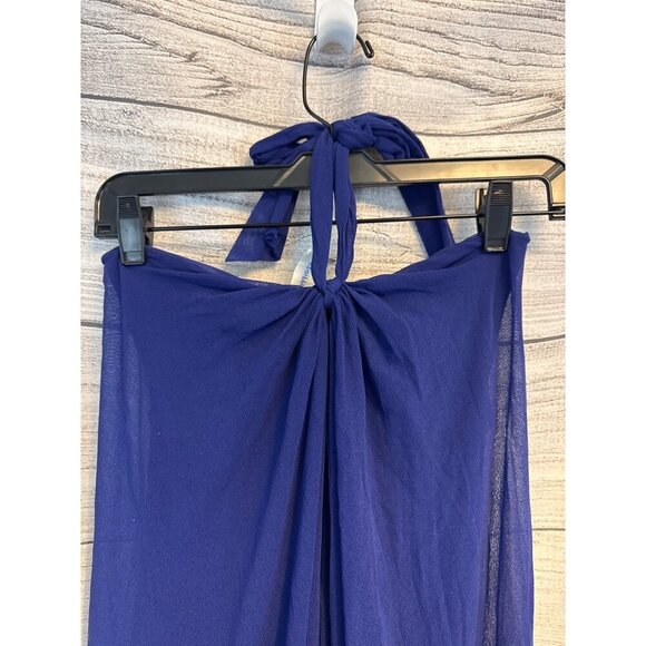 NWT Jean Paul Gaultier Soleil Blue Halter or Strapless Dress Size M - Picture 5 of 5